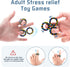 Set, Pack (3PCS) Magnetic Rings Fidget Toy Idea ADHD Fidget Toys, Adult Fidget Magnets Spinner Rings for Anxiety Relief