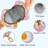 Fried Eggs Round Pacifier Storage Case with Zipper, Portable Pacifier Case for Travel, Diaper Bag & Purse, Pacifier