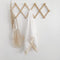 Muslin Cotton Baby Receiving Blanket with Fringe, Boho Bohemian Tassels, Nursery Decor,