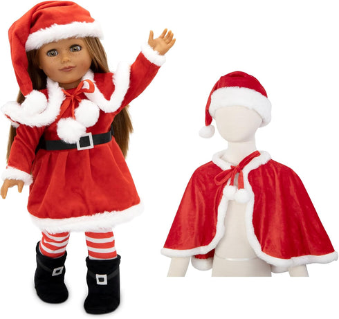 Playtime by Eimmie 18 Inch Doll Clothes and Accessories - Christmas Holiday