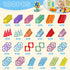 100PCS Set, 4D 3 4 5 6 7 8+ Paaxido Magnetic Tiles, Magnetic Blocks Diamond Magnet Building Blocks, STEM Preschool
