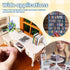 180pcs DIYDEC Mini Bookshelf with Mini Books Miniature Blue Bookshelf Ornament Tiny Small Library Decor Shake Away Your