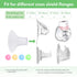 Mompmuir 21-23mm (2 Mompmuri Breast Pump Cushion S | Breast Pump Accessory, Sizing Insert for Flange Shields | Elastic