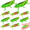 Toyvian 10pcs Plastic Grasshoppers, Insect Figures Toys, Fake Bugs Green for Insect Themed Party Children