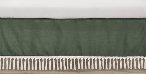 Sweet Jojo Designs Dark Green Boho Chic Girl Boy Unisex Baby Crib