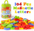 LovesTown 104PCS Magnetic Letters Numbers, Educational Toy Set for Preschool Learning, Fridge Magnets for Kids