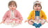OTMOON 20 Inch 2-packs 20-22 Inch Doll Clothes Outfits Doll Dress with Coat, Headband Socks for Doll (Not Include Doll)