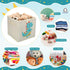 Aliceset 9 Pcs Foldable Animal Cube Storage Bins, 11 x 11 Inches Fabric Toy Box for Home Kids Room Closet