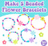 5 6+) Creativity for Kids Beaded Flower Bracelet Making Kit | DIY Jewelry Craft Kit for Girls | Create Colorful Beaded
