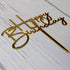 Happy Birthday Cake Topper - Mirror Gold Acrylic for Birthday Party Decorations