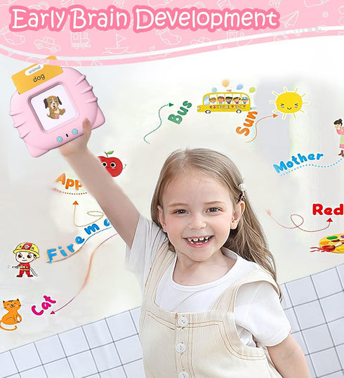 Talking Flash Cards for Toddlers 1-3, 510 Sight Words Educational Toys, Sensory Learning Gifts for Boys & Girls