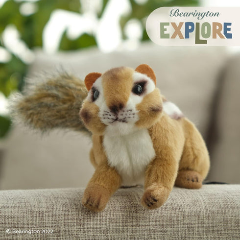 Bearington Collection Chippie Plush Chipmunk Stuffed Animal - 7 Inch