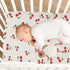 Burbuja 28 52 Cute Cherrys Crib Sheet for Boys Girls, Fitted Crib Sheet x in for Standard Crib & Toddler Bed