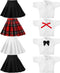 Bencailor 8 Pieces Doll Clothes for 11.8 Inch Doll Accessories Shirt Skirts