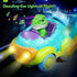 Lehoo Castle Dinosaur Remote Control Car for Toddlers, Rechargeable RC Cars with Lights & Music, Ages 2-4, 2-3 Year Old