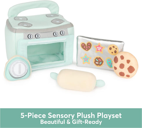 Baby GUND My First Baking Plush Playset, Sounds, Rattle, Squeaks, Crinkles, Ultra Soft Sensory Toy for Babies