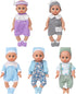 Baby Doll Clothes, 12 inch Doll Clothes for Baby Alive Dolls, 5 Set Knitted Doll Outfit Accessories for 10-12 inch Baby Dolls Girls Boys