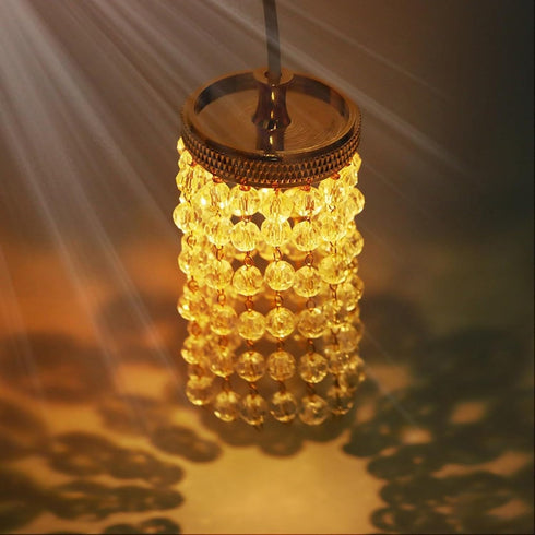 LUOZZY 1 12 Dollhouse Lights Battery Operated Crystal Miniature Chandelier Led Lighting Scale (Gold)