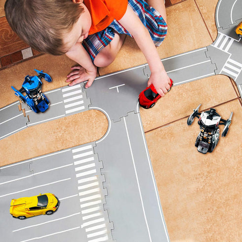 Present for 3-6 Year Old Boys | Transforming Cars Toys for 3-8 Year Old Boys | Friction Powered Truck Toys for Kids