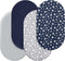 Bassinet Sheets Set 4 Pack for Baby Boy, Universal Fit for Oval,