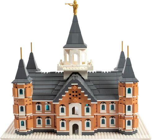 Nativity Bricks Provo City Center Temple Building Set 1570-Piece Advanced Model, Compatible with Standard