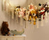 Hammock Hammock Stuffed Animal Corner with LED Light - Toy Storage Plushie Net Large - Cute Stuff Animals Holder