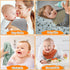 Accmor 10 Pack Baby Bandana Drool Bibs, 100% Cotton Muslin Bibs for Teething and Drooling, Soft for Boys Girls