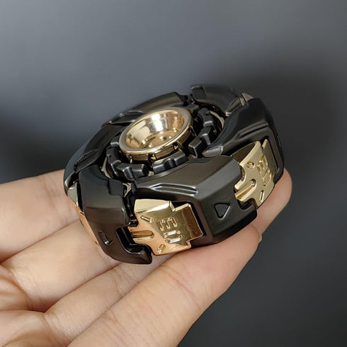 Gray Gold T-Conceal EDC Spinning Top - Magnetic Metal Fidget Slider