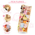 200 Fuilee Extra Large Stuffed Animal Storage for Corner Organizer,Premium Wooden Material with Elastic Cord Hold Up