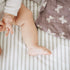 Ely's & Co. Patent Pending Waterproof Bassinet Sheet, 2 Pack Neutral Taupe Grey Splash & Stripes for Baby Girl and Boy