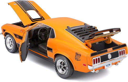 Maisto 1:18 Special Edition 1970 Ford Mustang Mach 1, Orange, 1:18 Scale Model