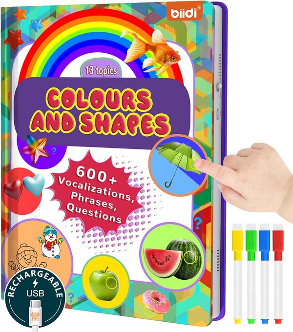 Interactive Talking Activity Book,English Word Sound Book for Kid Age 3+ Year