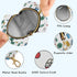 Sinestour Movie Night Popcorn White Pattern Pacifier Holder Case for Diaper Bag Portable Travel Pacifier Storage Case