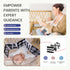 Set 0-3 5-in-1 Set, Tiny Land Montessori Baby Toy Months Newborn Development Sensory Play Kit - Mirror, Black & White