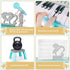 deAO Piano Keyboard Toy for Kids, 25 Keys Music Instruments with Microphone, Birthday Xmas Gift for Girls, Blue