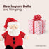 6" Bearington Nick Santa Claus Christmas Stuffed Animals - Soft Christmas Stuffies for Kids with Red and White Hat