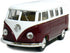 KiNSMART 1962 Volkswagen Classic Bus - 1:32 Scale 5" Die Cast Metal Model Toy Car - Maroon