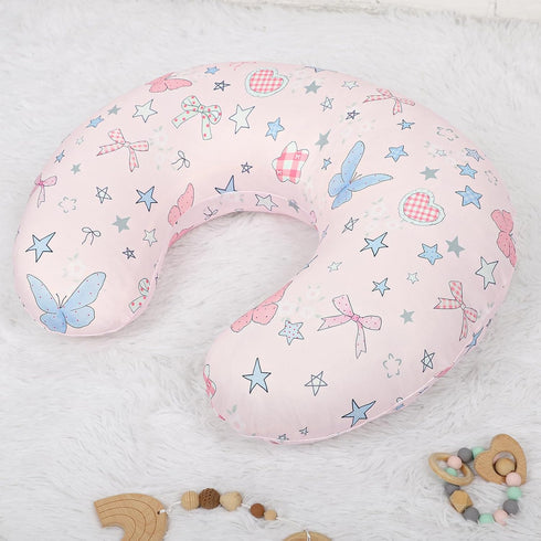 GFU Nursing Cover for Boys and Girls, Breastfeeding Case for Newborn, Soft Baby Breastfeeding Slipcover Colourful Pink