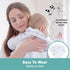 KeaBabies 8-Pack Organic Baby Bandana Drool Bibs - Stylish Unisex, Super Absorbent Teething Bibs for Infants