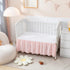 3-Piece Set Pinch PINNKKU Crib Bedding for Boy Girls, Includes Skirt, Blanket and Sheet, Baby Bedding, Pintuck Pleat