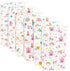 decalsweet Baby Burp Cloths Muslin Washcloths 6 Pack Muslin Burp Cloths 100%