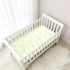 miaozhen 1 Pack 52x28 Cotton Baby Crib Sheets Soft Comfy Cute White Animal Elephants Green Muslin Crib Bedding