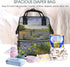KHIRY Backpack Mummy Backpack Diaper Bag Nappy Baby Bag Cactus Floral Bloom Multifunction Changing Bags for Travel