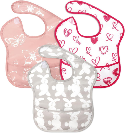 Accmor Baby Bibs for Eating, Waterproof Mess Proof Baby Toddler Bibs, Apron