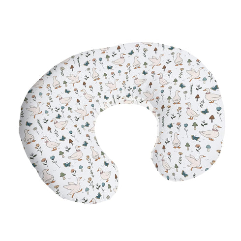 Cstdyfrv Cute Geese Boho Floral Mushroom Nursing Pillow Covers Vintage Duck Wildflowers Nursing Cover for Breastfeeding