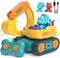 Lehoo Castle Remote Control Car for Toddlers, Rechargeable Excavator Toys for Boys Age 3-5