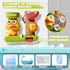 1-3 3 18M+ Bath Toys for Toddlers with Strong Suction Cups, Interactive Squirting Duck & Spinning Lion Water Toys