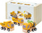 PlanToys Highway Maintenance Wooden Montessori Vehicle and Imaginative Play Set | Creativity,