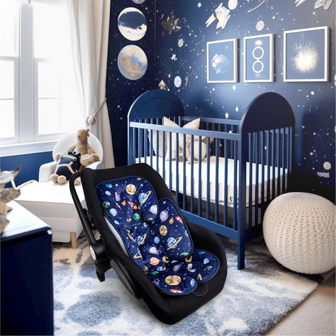 2 1 Pea Pod Baby Car Seat Head Support for Newborn, in Infant Car Seat Head Body Support for Boys Extra Soft Breathable