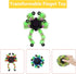 Wecsv (8 Pack) Fidget Spinners, DIY Transformable Chain Robot Finger Spinner, Glow in The Dark Deformable Creative